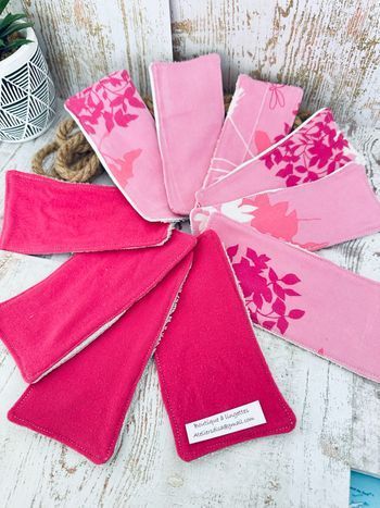 Lot de 10 lingettes démaquillantes et lavable et réutilisable