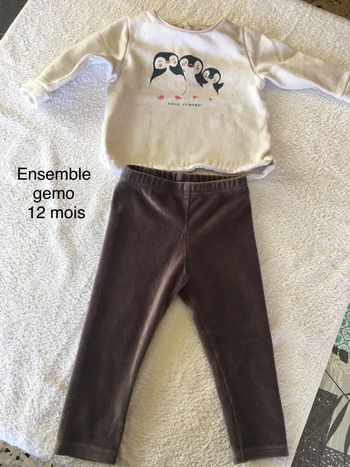 Ensemble gemo 12 mois