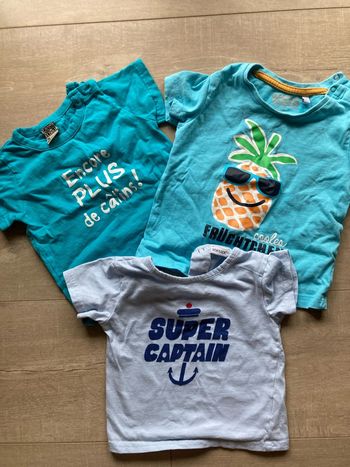 Lot de 3 t shirt manches courtes
