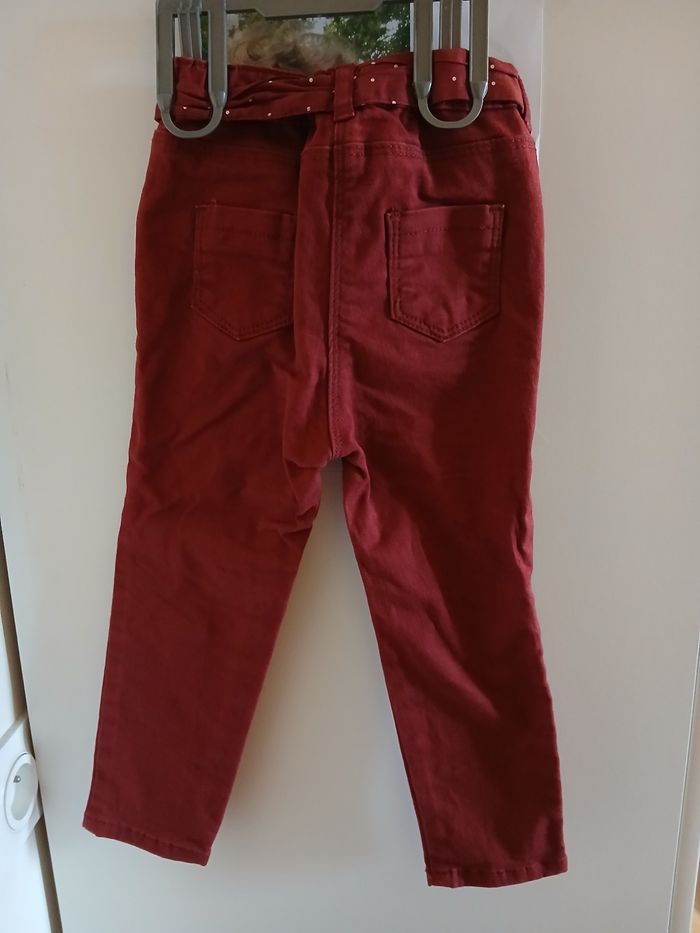 Pantalon rouge bordeaux - photo numéro 2