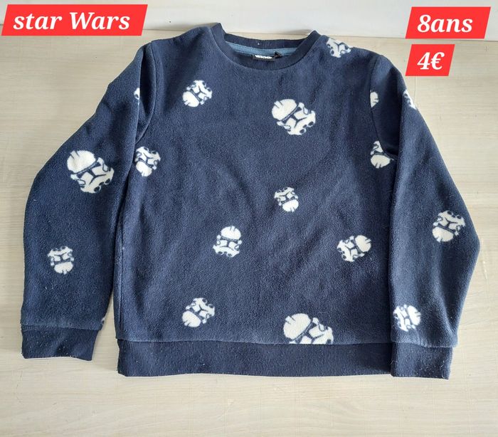 Pull Star Wars bleu marine garçon 8ans - photo numéro 2