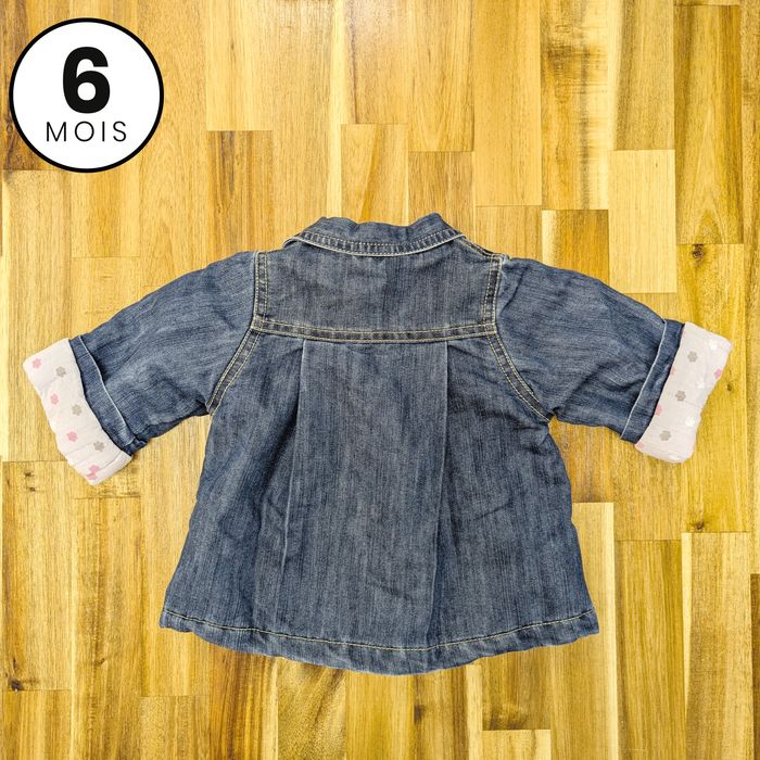 Manteau / Veste en jean doublée - bébé 6 mois - photo numéro 2