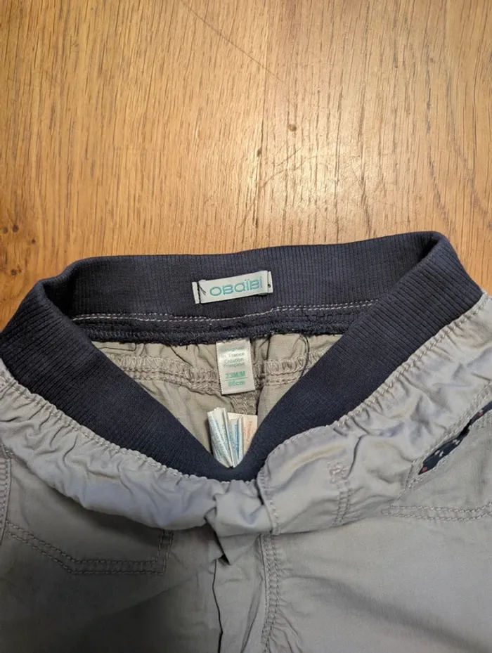 Pantalon beige 23 mois taille élastique garçon comme neuf - photo numéro 2