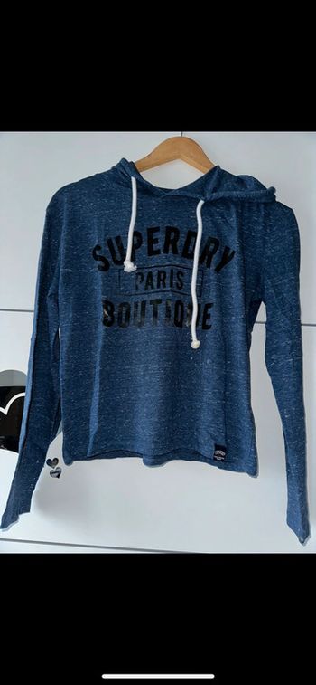Pull à capuche fin Superdry taille XS