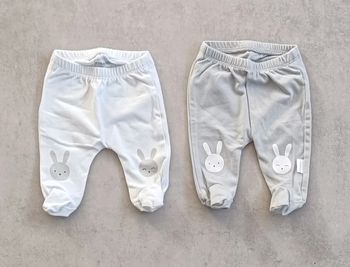 Lot de 2 pantalons mixte bébé - 0 mois
