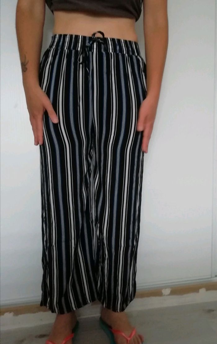 Pantalon fin d'été rayé - photo numéro 4