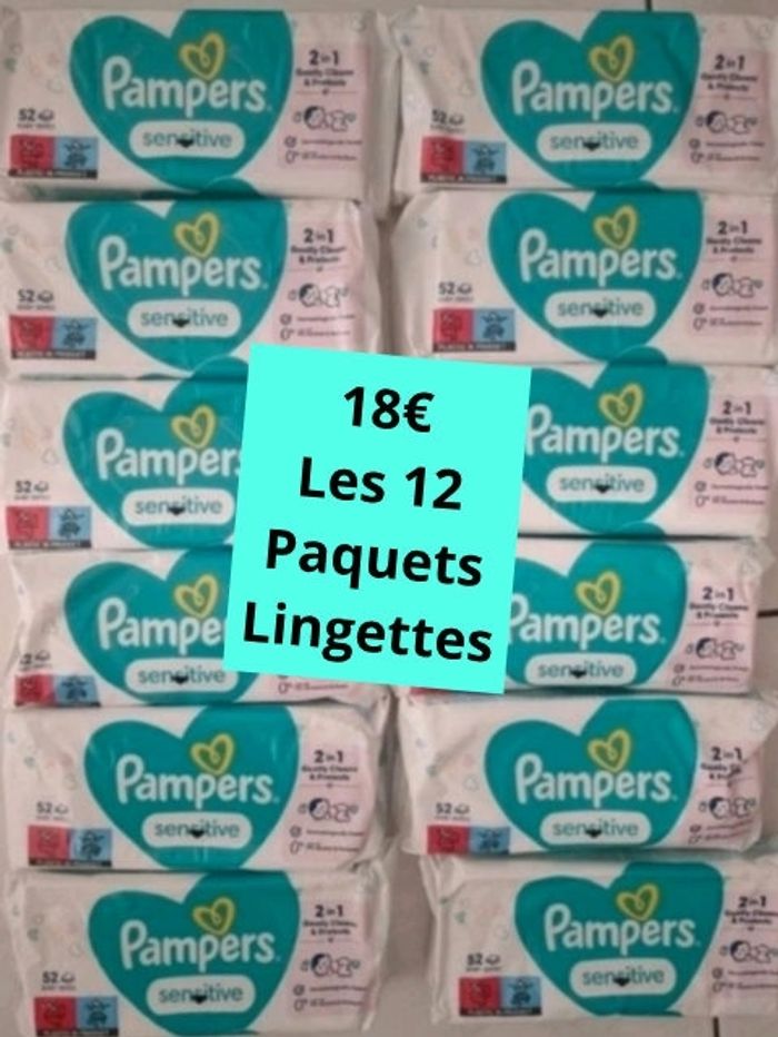 Lingettes pampers ×12
