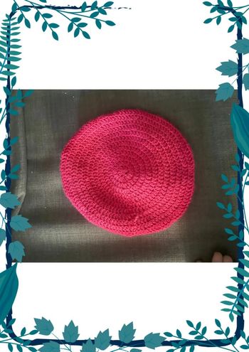 Béret fille rose