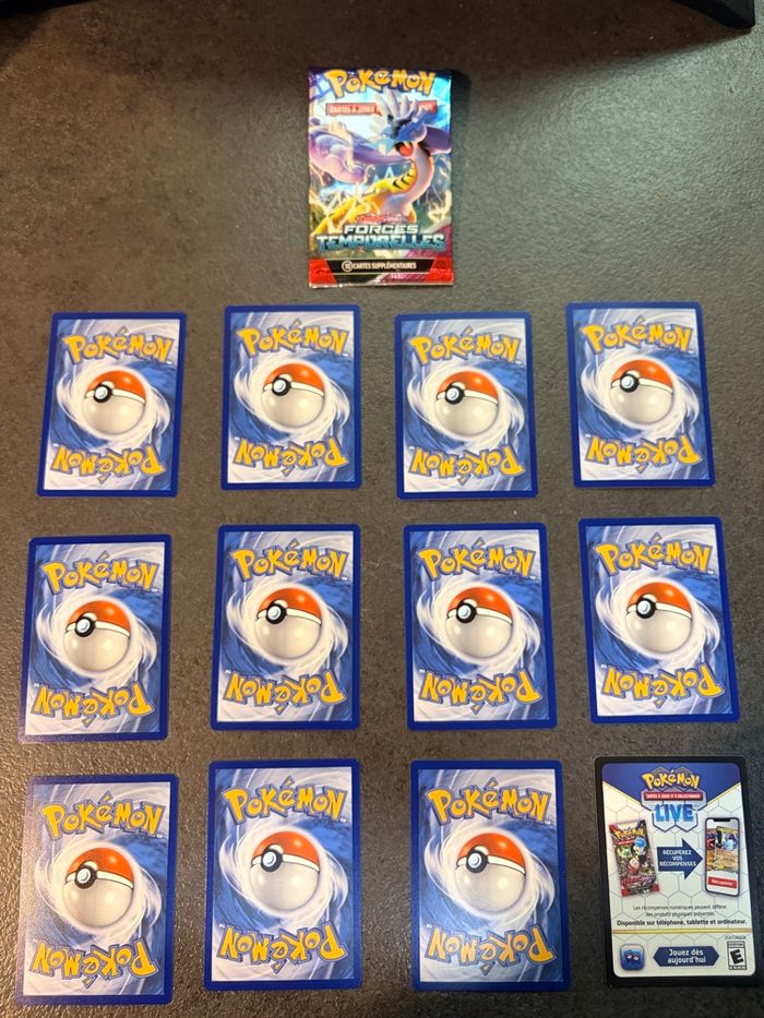 Cartes Pokémon – Lot Forces Temporelles (Booster ouvert) – 3 € - photo numéro 2