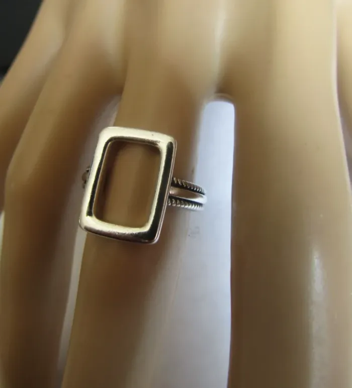 neuf idéal cadeau a tout petit prix bague minimaliste en argent 925 taille réglable