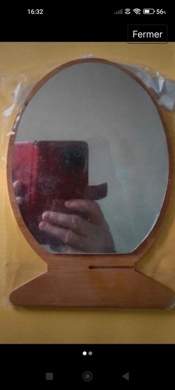 Petit miroir bois