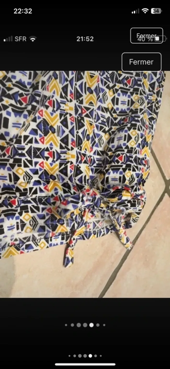 Magnifique blouse d’été en 46 de marque Damart en excellent état - photo numéro 13