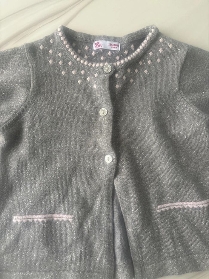 Gilet fille  18 mois pailleté - photo numéro 2