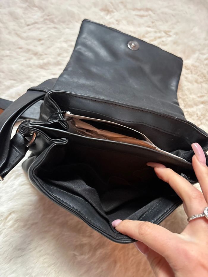 Sac à bandoulière noir Mango - photo numéro 7