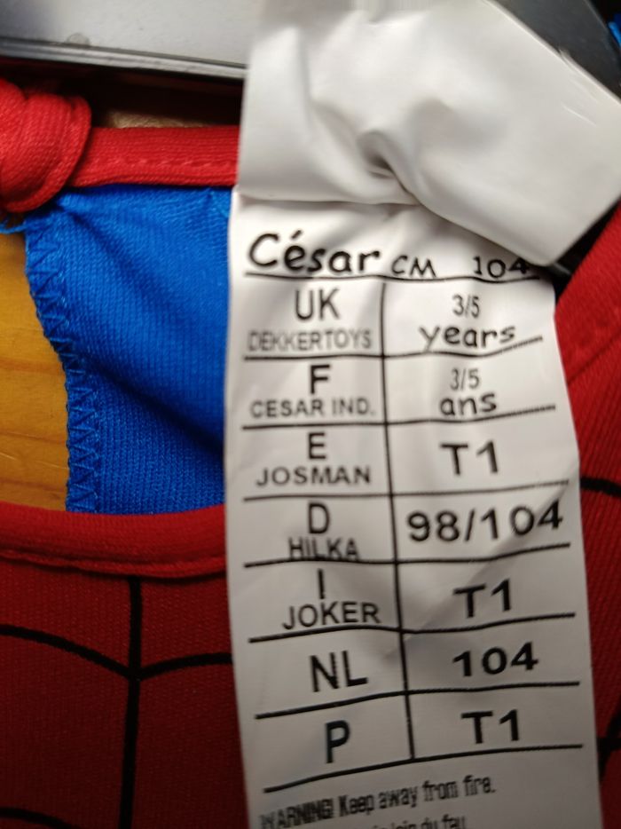 Costume spiderman  3/5 ans - photo numéro 6