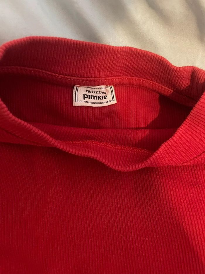 Haut rouge basique à manches longues – élégant & confortable - photo numéro 2