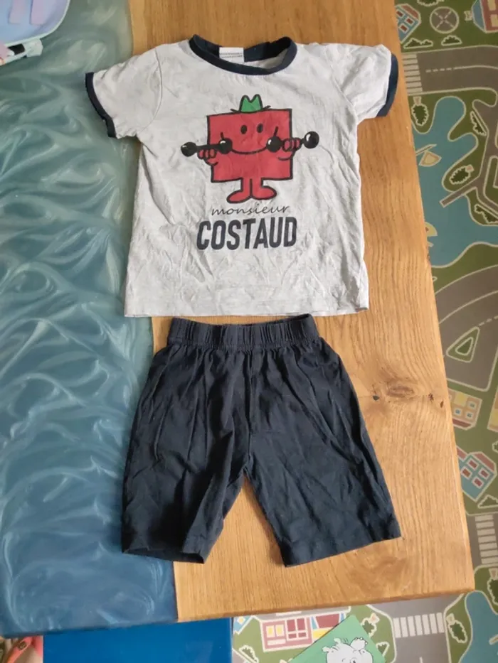 Pyjama été garçon 4 ans monsieur madame