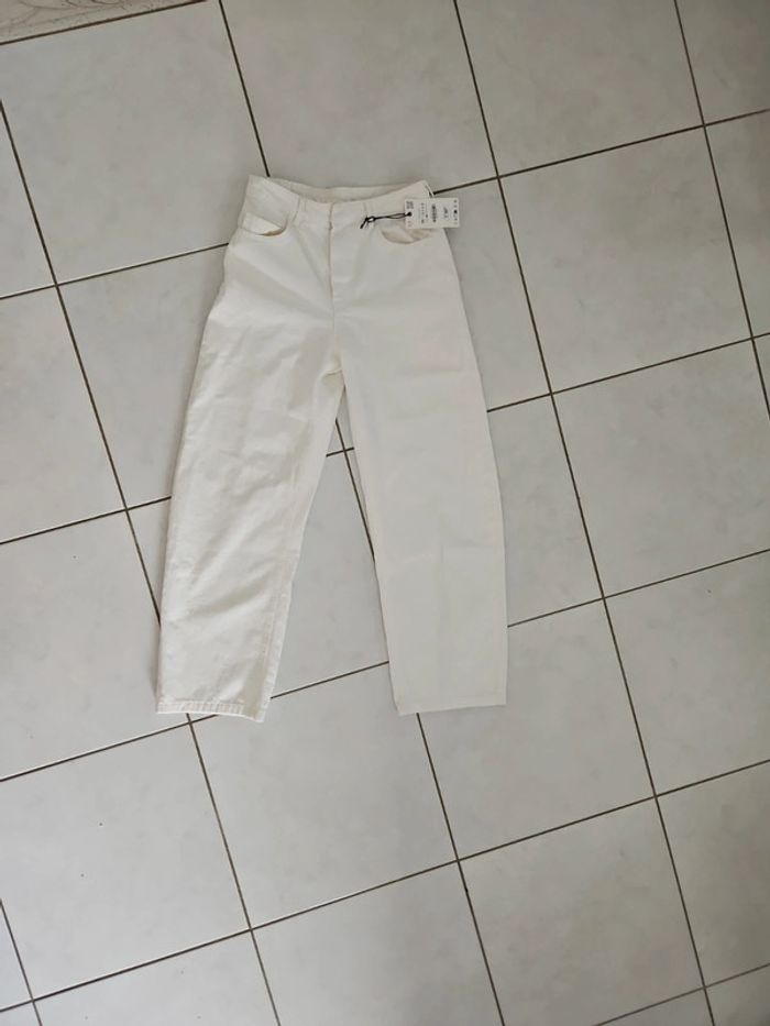 Jean femme blanc zara The ZW taille 36 Neuf cont5