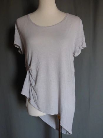 T-shirt gris clair asymétrique H&M