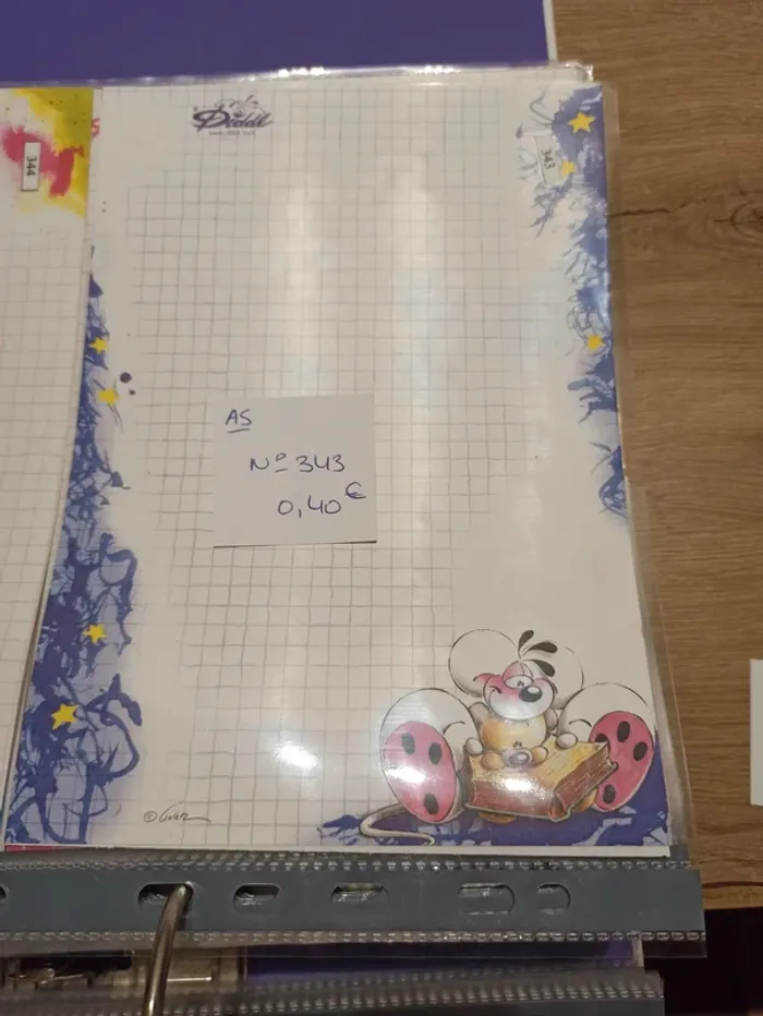 Feuille Diddl A5 343 0,40€