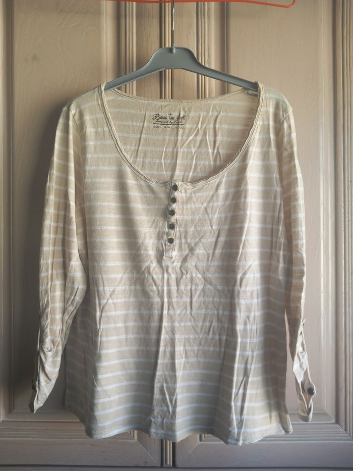 Tee-shirt manches longues taille XXL Kiabi