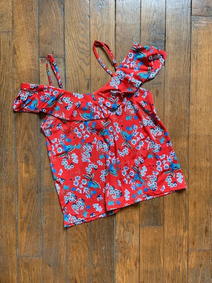 Blouse rouge cache cache taille 36 s - photo numéro 5