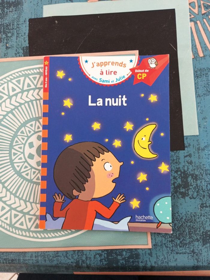 Livre J'apprends à lire Sami et Julie La nuit
