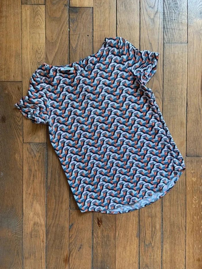 Blouse Promod géométrique taille 36 s - photo numéro 3