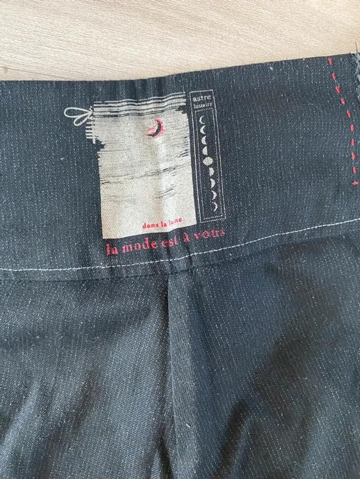 Pantalon droit noir taille basse LMV - photo numéro 5