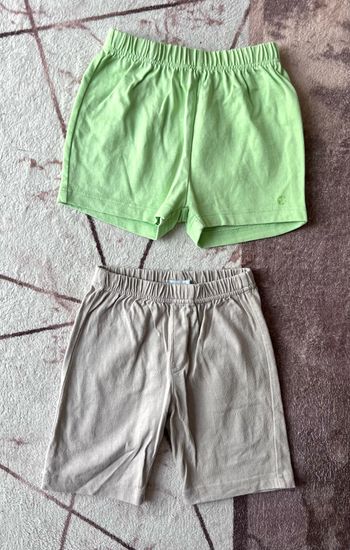 2 shorts coton 18 mois