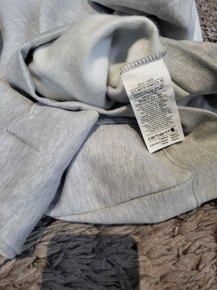 🔥 Magnifique Sweat à Capuche Carhartt Rework – Gris – Taille M – Neuf 🔥 - photo numéro 4