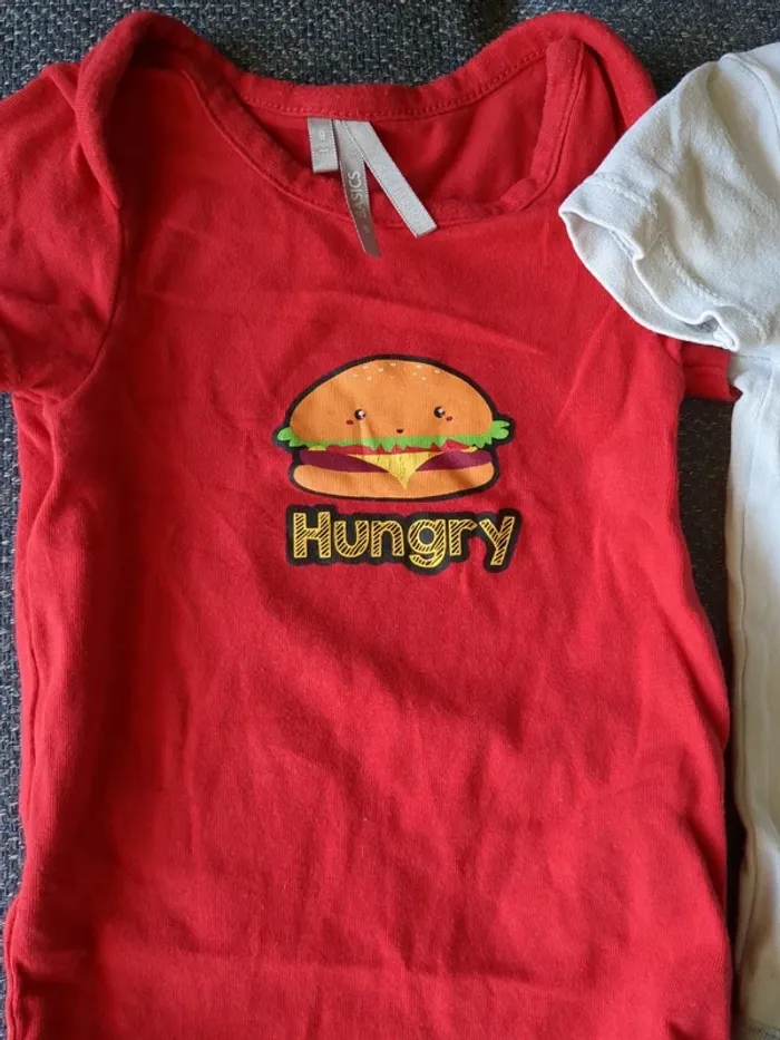 Lot de 4 bodies manches courtes 9 mois - photo numéro 2