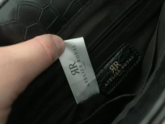 Sac à dos noir , atelier royal effet croco femme – Grande capacité & look chic - photo numéro 8