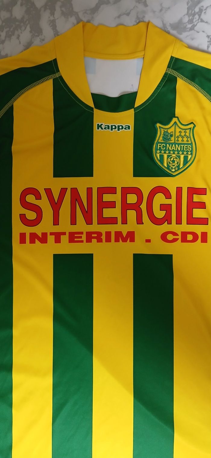 Maillot FC Nantes Kappa 2008 taille XL dédicacé par toute l'equipe - photo numéro 4