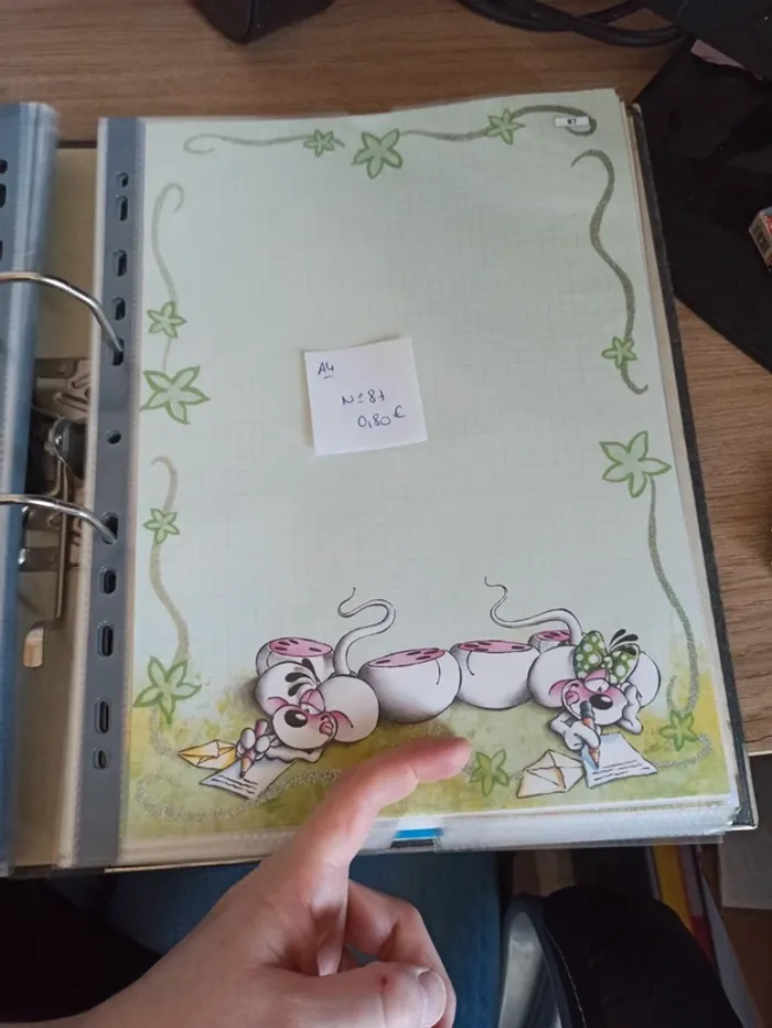 Feuille Diddl A4 87 0,80€