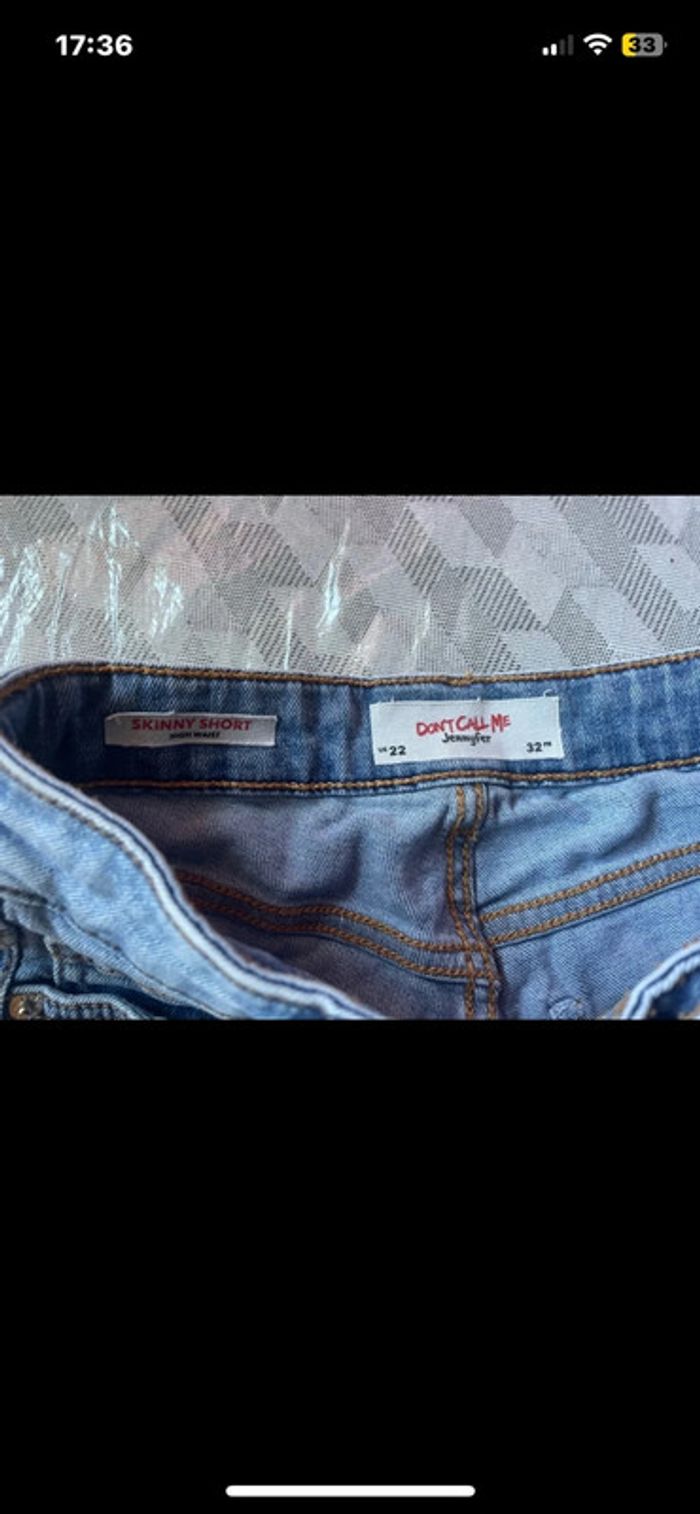Short en jean skinny taille haute Jennyfer – look tendance et confortable - photo numéro 3