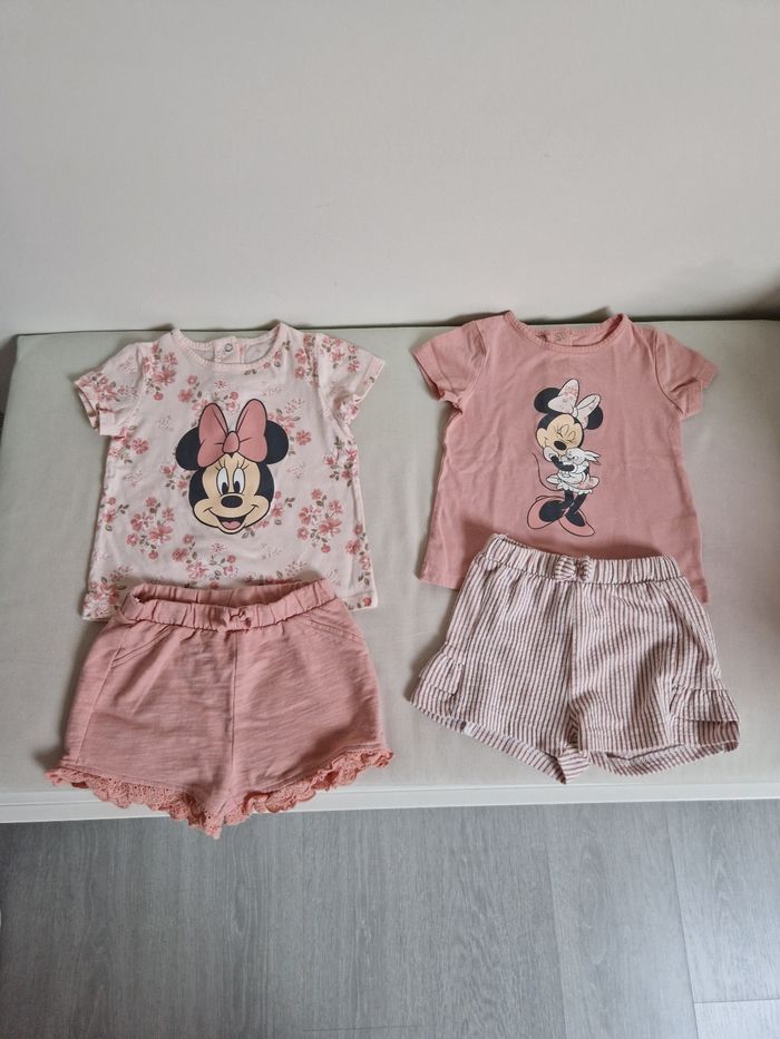 Lot 2 ensembles Minnie 🎀 12-18 mois