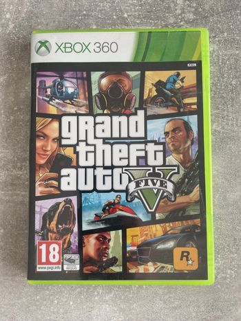 Jeu pour Xbox 360, GTA V, gran theft auto V en français.