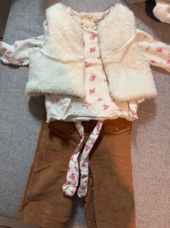 Tenue fille 3 pièces 12 mois