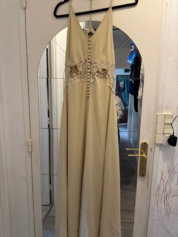 Robe de soirée longue écru taille XS Jarlo - photo numéro 5