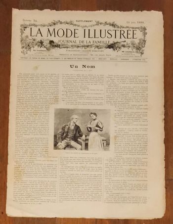 Journal la mode illustrée supplément 16 juin 1895 N°24 vintage