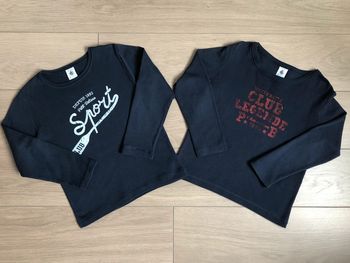 Lot de 2 t-shirts sérigraphiés Petit bateau T-5 ans