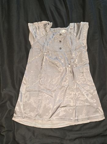 Robe grise brillante Kidkanai 4 ans