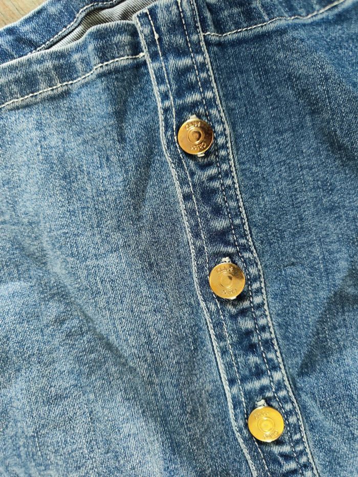 Jupe en jeans bleu Chloé Taille 130 - photo numéro 4