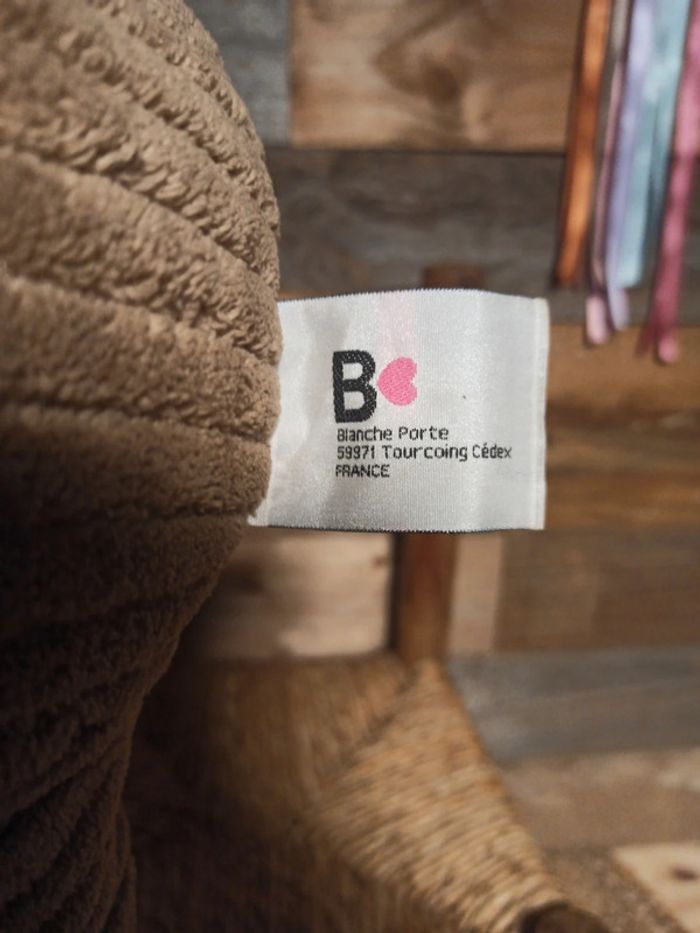 peluche ours brun blanche porte tbe - photo numéro 4