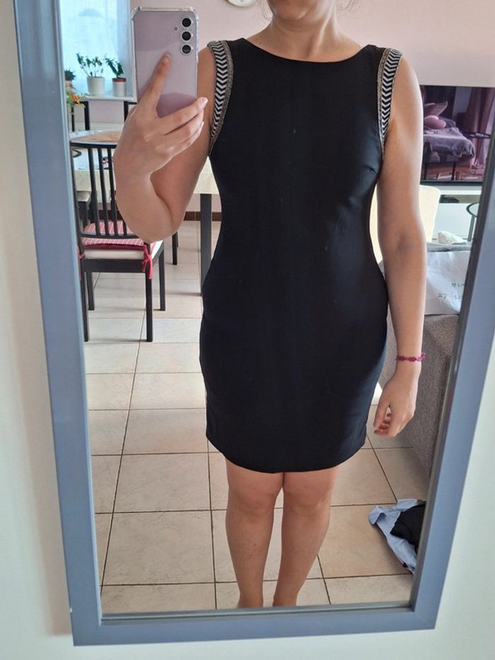 Robe noire strass perles ZARA - photo numéro 7