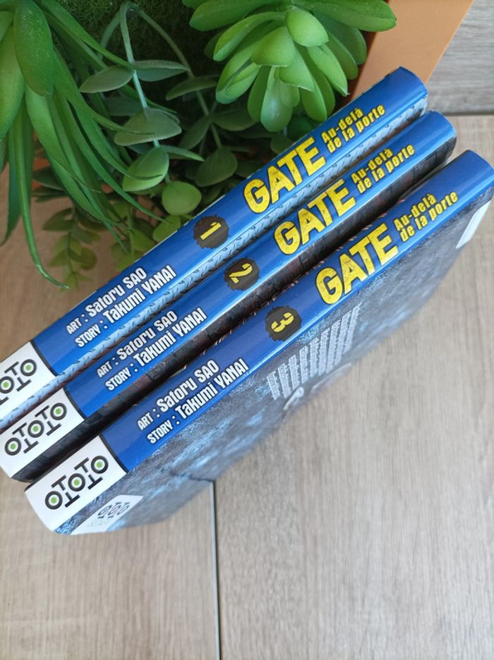 Lot de 3 mangas Gate Au Delà de la porte n° 1 à 3 Seinen - photo numéro 2