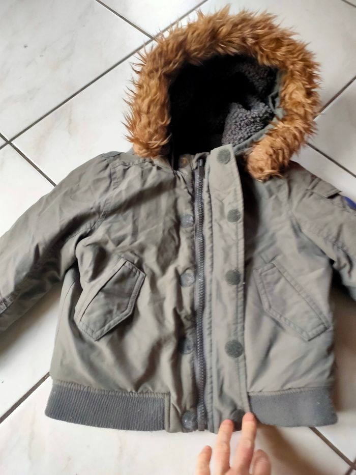 Manteau Kaki Okaïdi taille 3 ans - photo numéro 6