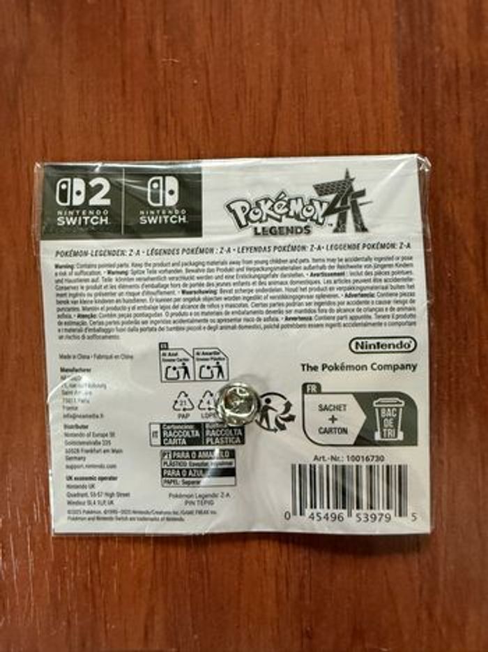 Pin’s Starter Gruikui Légendes Pokémon Z-A Nintendo Switch - photo numéro 2
