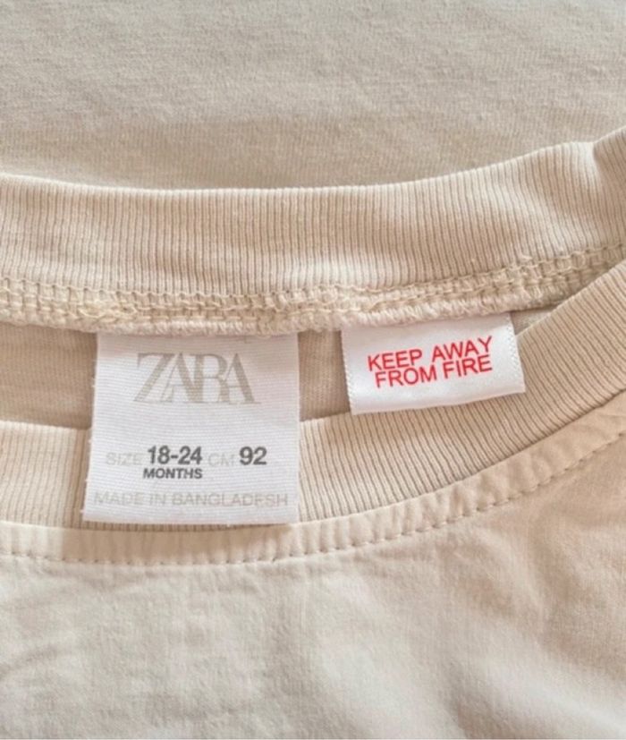 Tee-shirts garçon Zara taille 18 24 mois - photo numéro 3